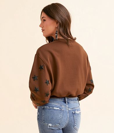 Goodie Two Sleeves Ford Bronco Cropped Pullover back view