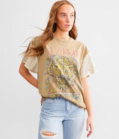 Goodie Two Sleeves Def Leppard Hysteria Band T-Shirt FULL_LEFT_SIDE