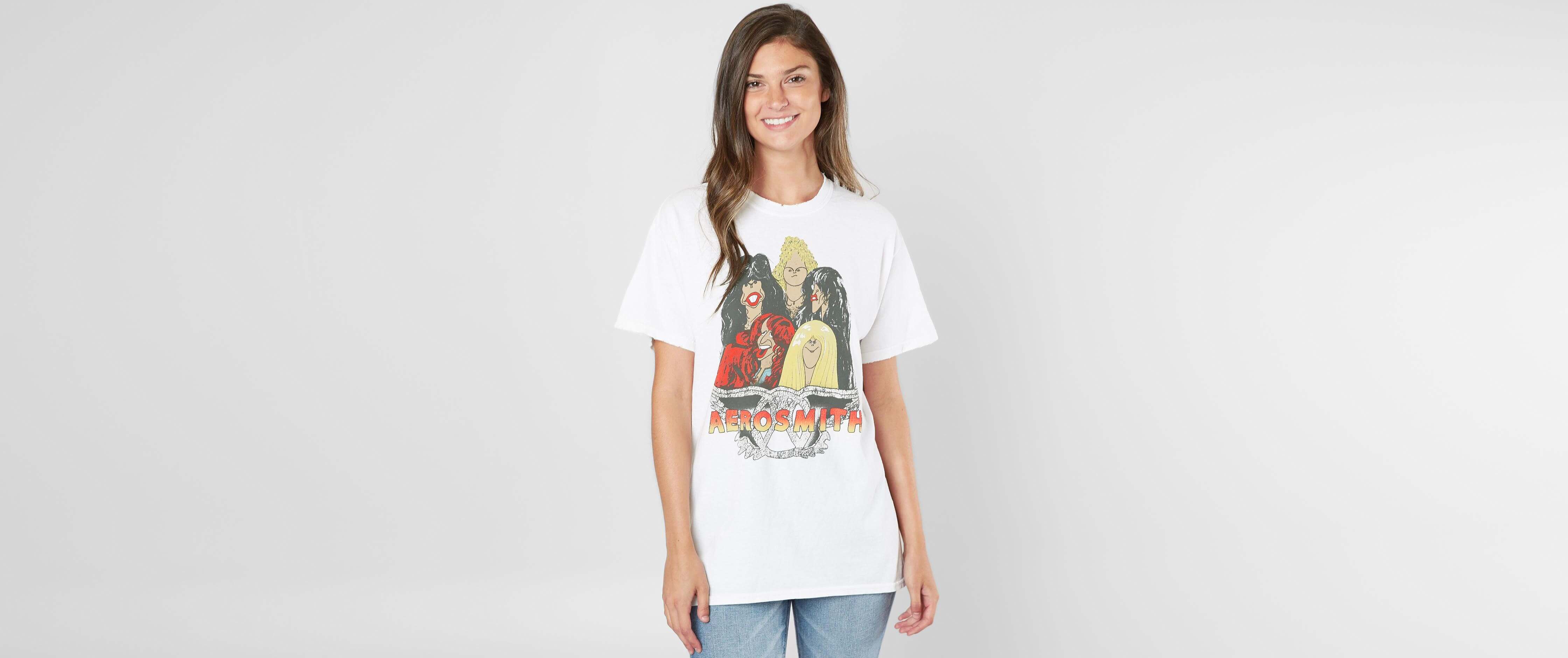 vintage aerosmith t shirt women's