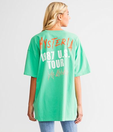 Goodie Two Sleeves Def Leppard Hysteria Band T-Shirt BACK