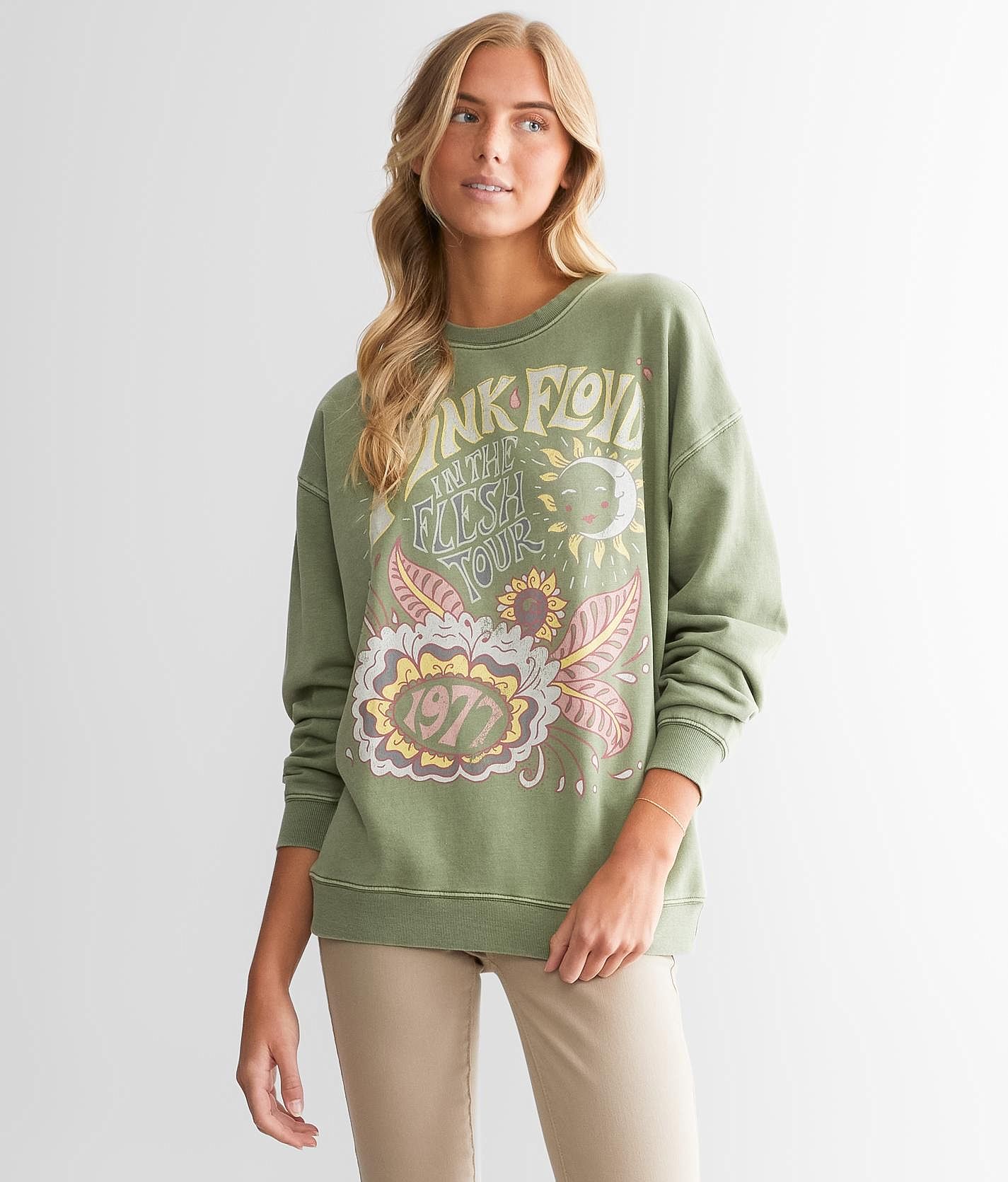 Goodie Two Sleeves Pink Floyd Band Pullover - Women's
