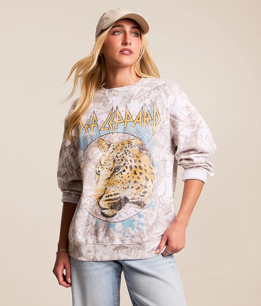 Def Leppard Band Oversized Pullover