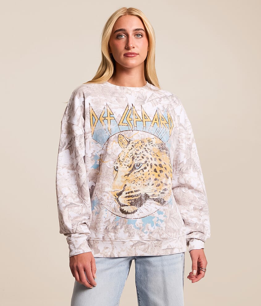 Def Leppard Band Oversized Pullover