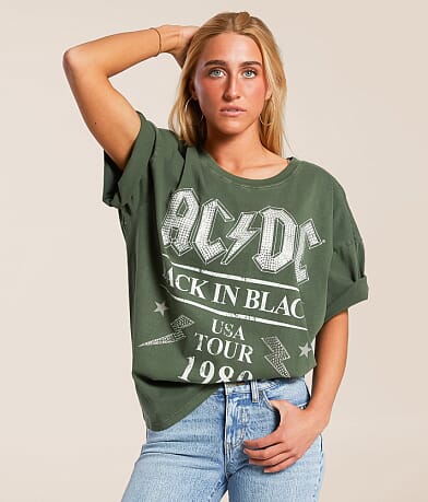 Goodie Two Sleeves AC/DC Band T-Shirt front view