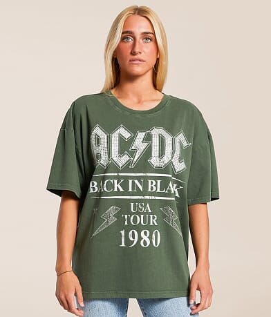 Goodie Two Sleeves AC/DC Band T-Shirt - Women's Graphic T-Shirts in ...