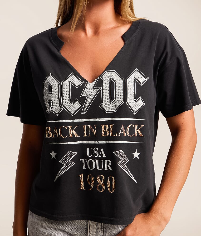 AC/DC Rhinestone Band T-Shirt - thumbnail 3