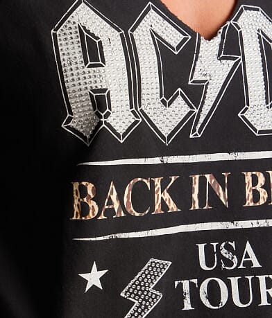 AC/DC Rhinestone Band T-Shirt thumbnail 5