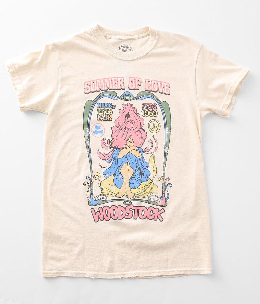 Minder Cyclopen Voortdurende Goodie Two Sleeves Woodstock 1969 T-Shirt - Women's T-Shirts in Cream |  Buckle