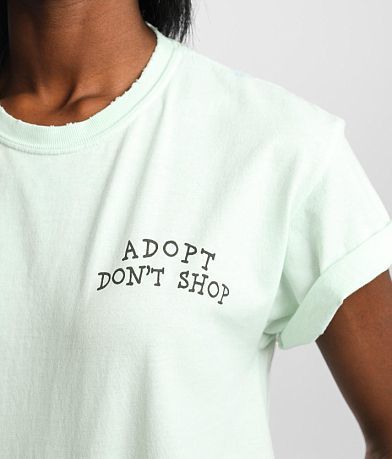 Goodie Two Sleeves Adopt Don&apos;t Shop T-Shirt misc detail 1 view