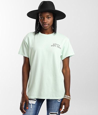 Goodie Two Sleeves Adopt Don&apos;t Shop T-Shirt full right side view