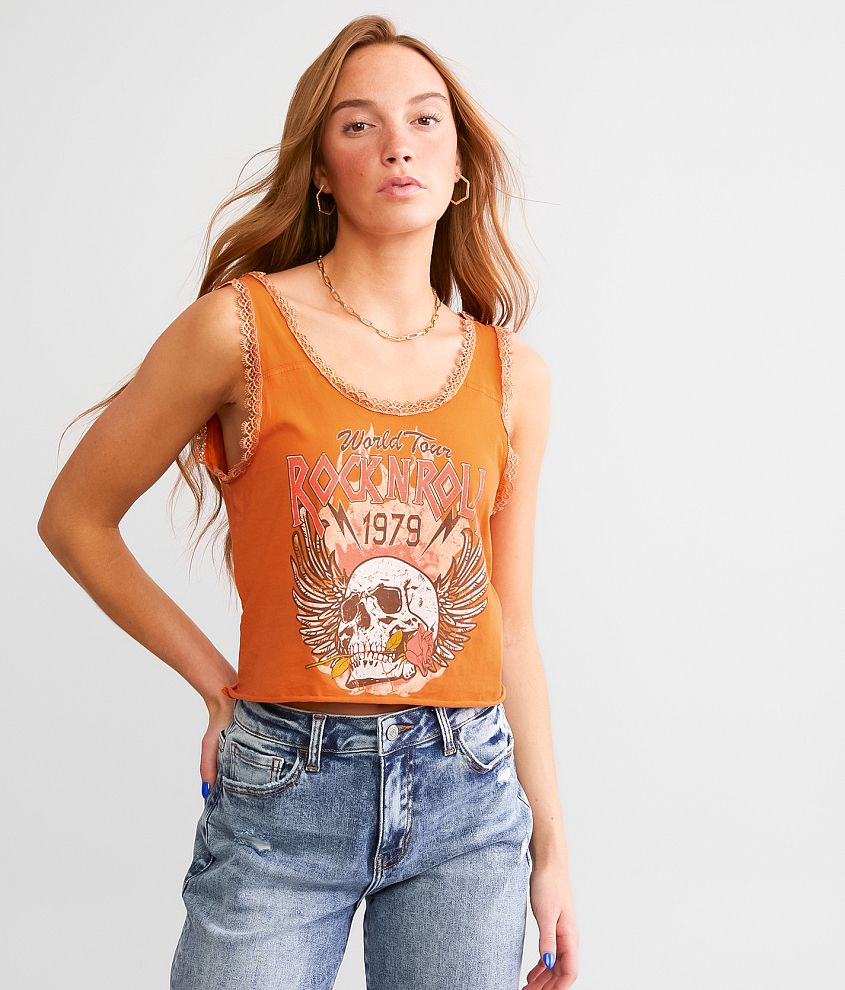 Goodie Two Sleeves World Tour Cropped Tank Top