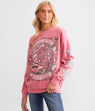 Goodie Two Sleeves Howdy Darlin' Pullover front view