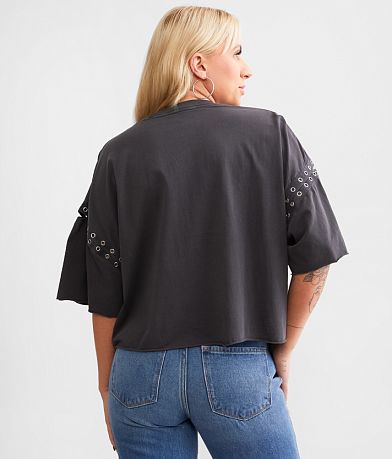 Goodie Two Sleeves Custom Motors Boxy Cropped T-Shirt BACK
