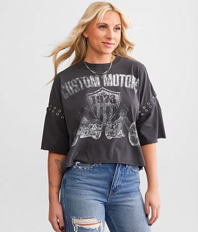 Goodie Two Sleeves Custom Motors Boxy Cropped T-Shirt FULL_LEFT_SIDE