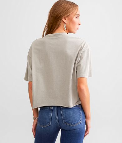 Goodie Two Sleeves Moonshiners Chain Cropped T-Shirt back view