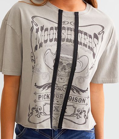 Goodie Two Sleeves Moonshiners Chain Cropped T-Shirt misc detail 1 view