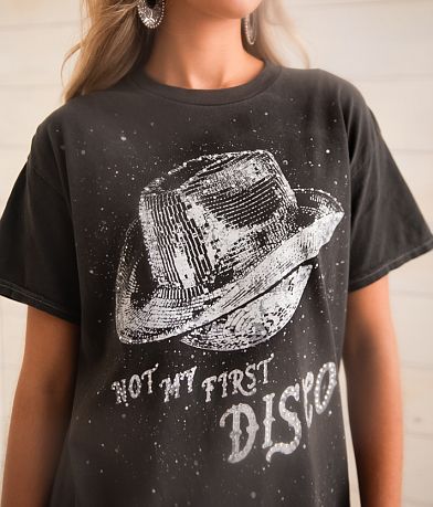 Sterling &amp; Stitch Not My First Disco Oversized T-Shirt misc detail 1 view