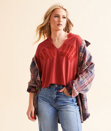 Goodie Two Sleeves New Haven Cropped T-Shirt misc detail 2 view