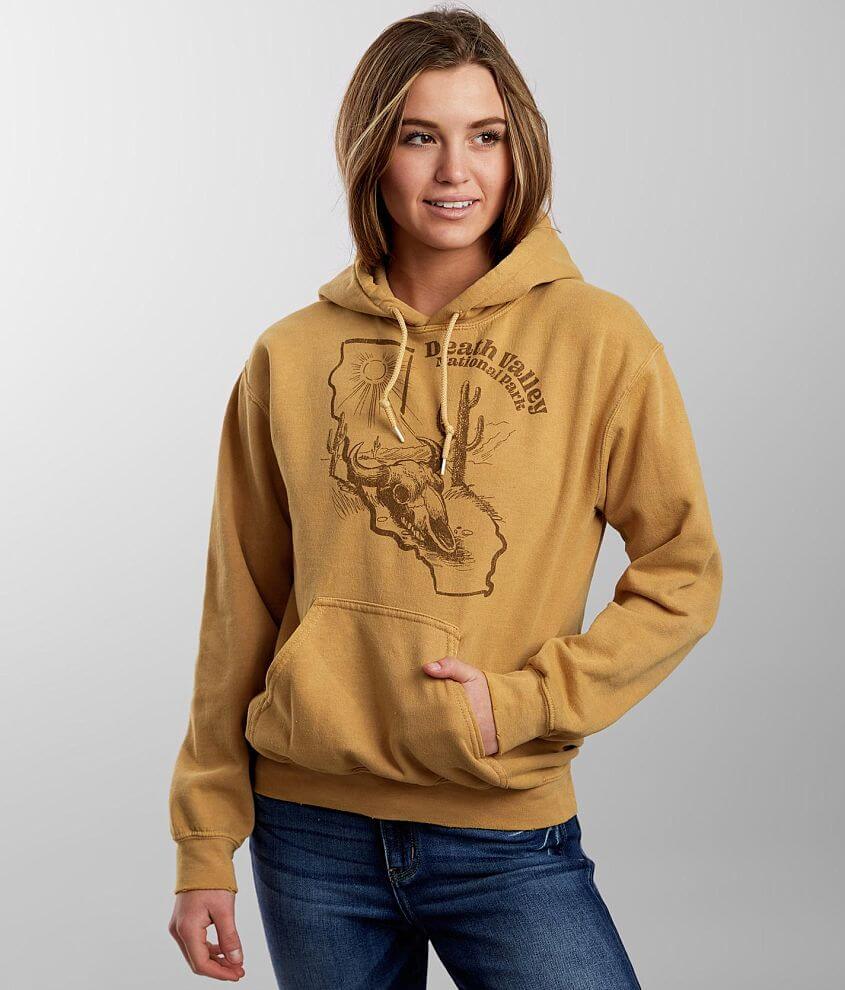Goodie Two Sleeves Death Valley Hoodie - Women's Sweatshirts in Mustard ...