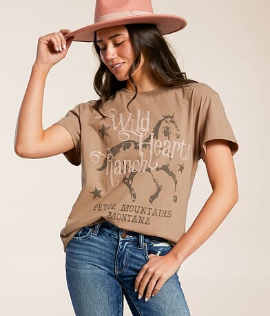 Goodie Two Sleeves Wild Hearts Ranch Oversized T-Shirt front view