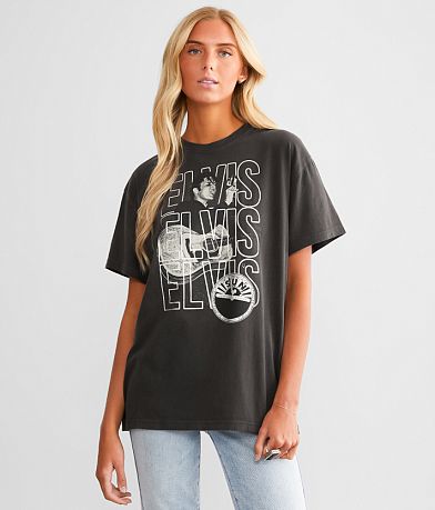 Goodie Two Sleeves Elvis Presley Record Band T-Shirt full left side view