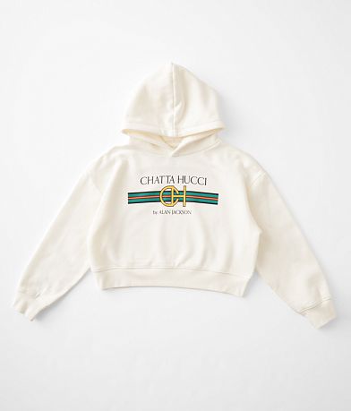 Goodie Two Sleeves Girls - Alan Jackson Hooded Sweatshirt front view
