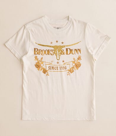 Goodie Two Sleeves Girls - Brooks & Dunn Band T-Shirt front view
