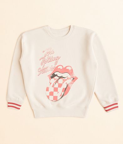 Goodie Two Sleeves Girls - The Rolling Stones Band Pullover front view