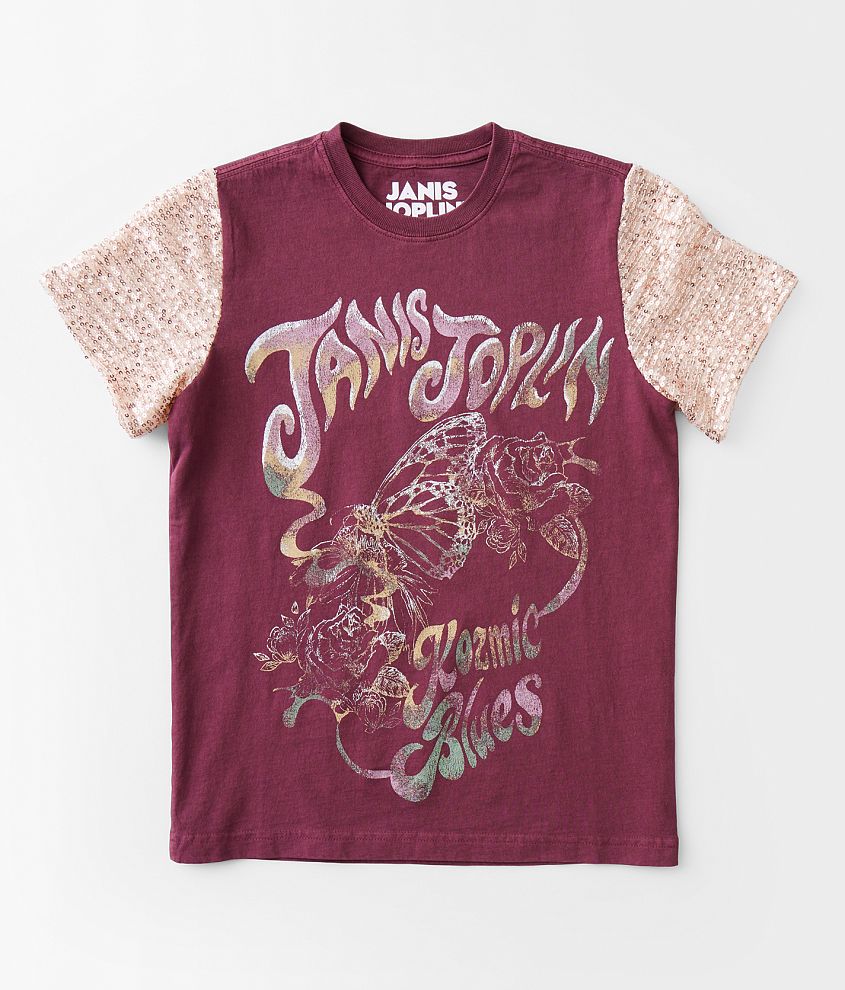 Girls - Goodie Two Sleeves Janis Joplin&#174; Band T-Shirt front view