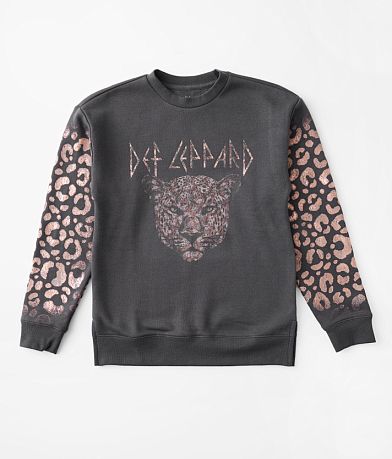 Goodie Two Sleeves Girls - Def Leppard Band Pullover front view