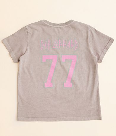 Goodie Two Sleeves Girls - Def Leppard Band T-Shirt BACK