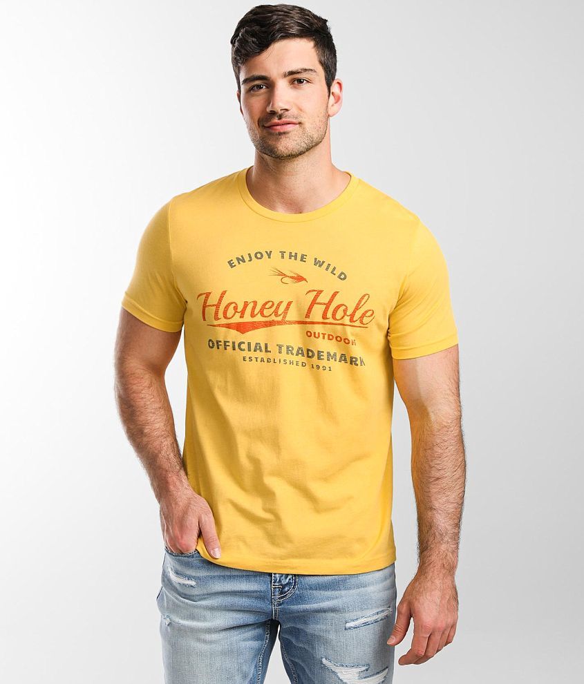 Honey Hole® Enjoy The Wild T-Shirt - Men's T-Shirts in Yellow | Buckle