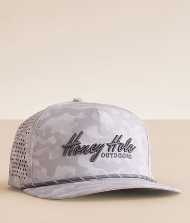 Honey Hole® Camo Performance Rope Hat front view