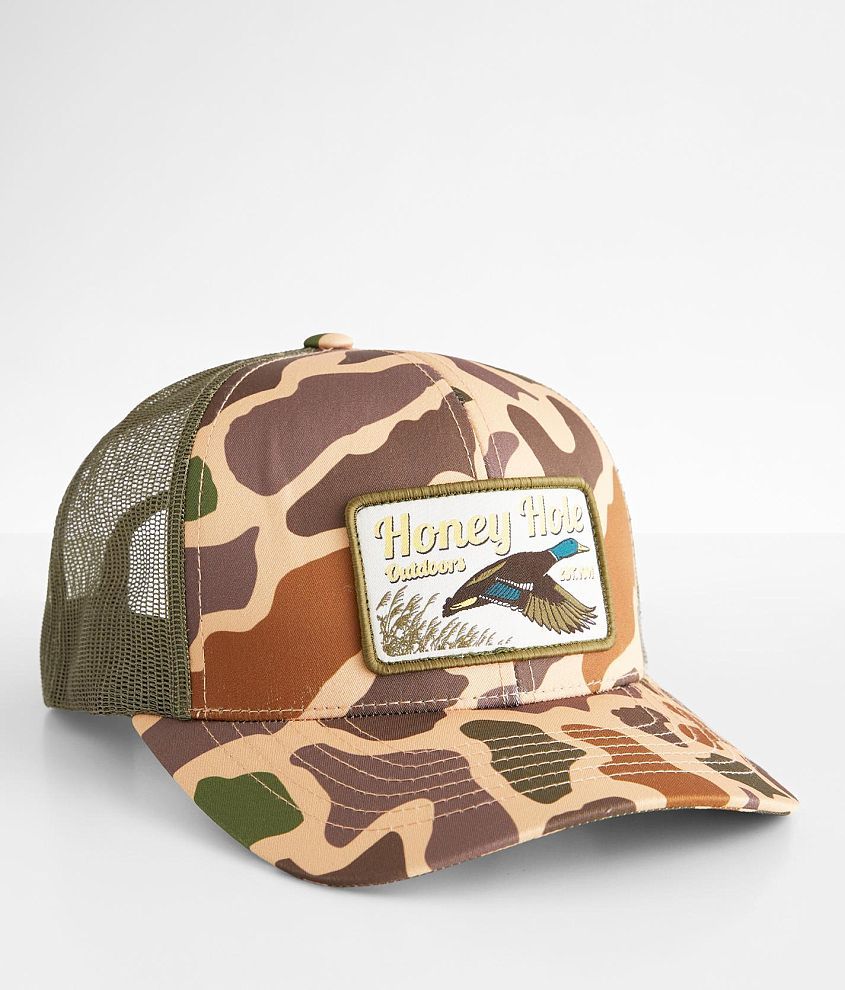 Honey Hole® Outdoors Duck Field Trucker Hat - Men's Hats in Retro