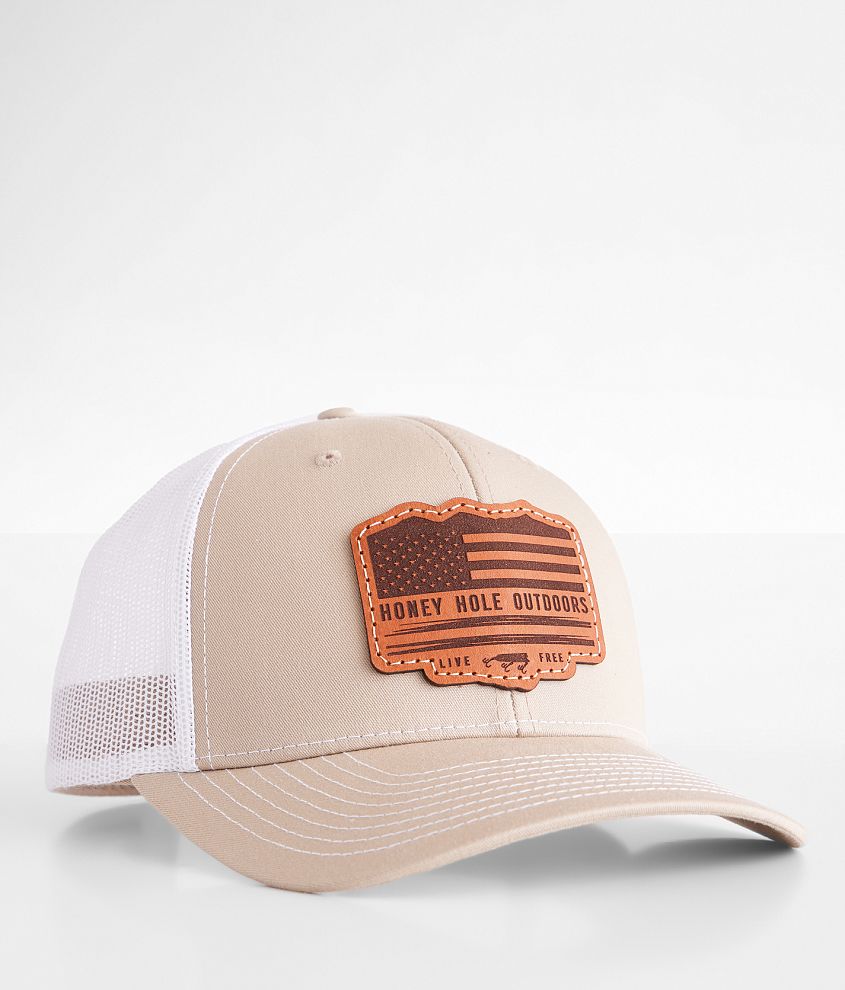 Honey Hole&#174; Flag Trucker Hat front view