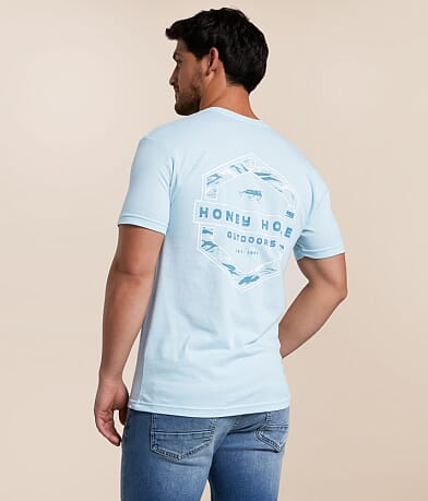 Honey Hole® Redfish Hex T-Shirt front view