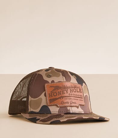 Honey Hole® Boys - Camo Trucker Hat front view
