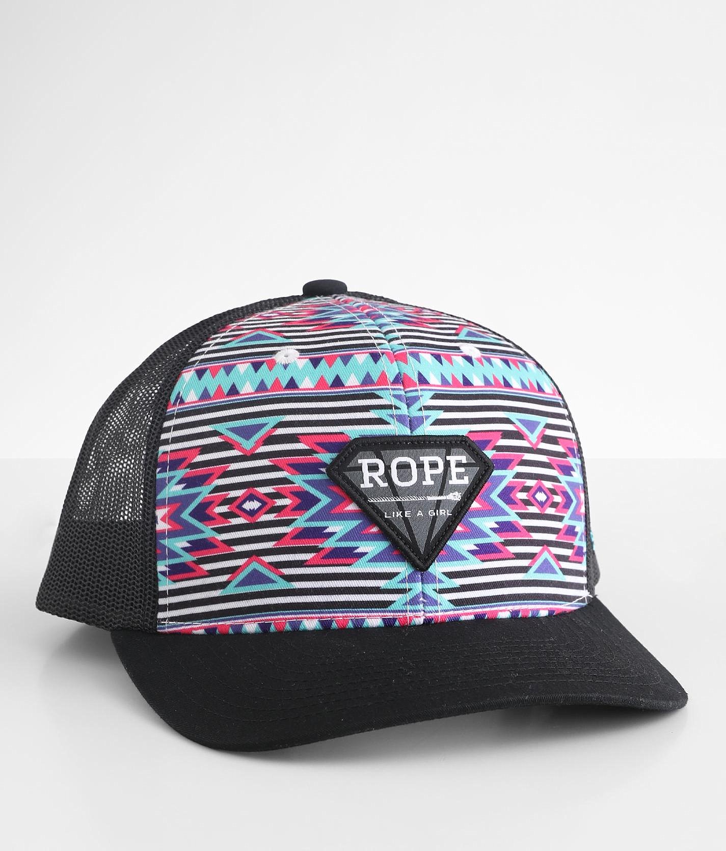 Hooey Rope Like A Girl Trucker Hat - Women's Hats In Teal Aztec | Buckle