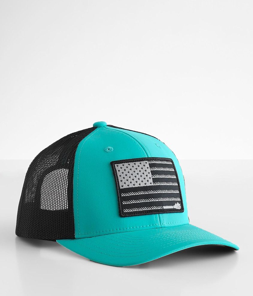 Hooey Liberty Roper Trucker Hat Women's Hats in Turquoise Black