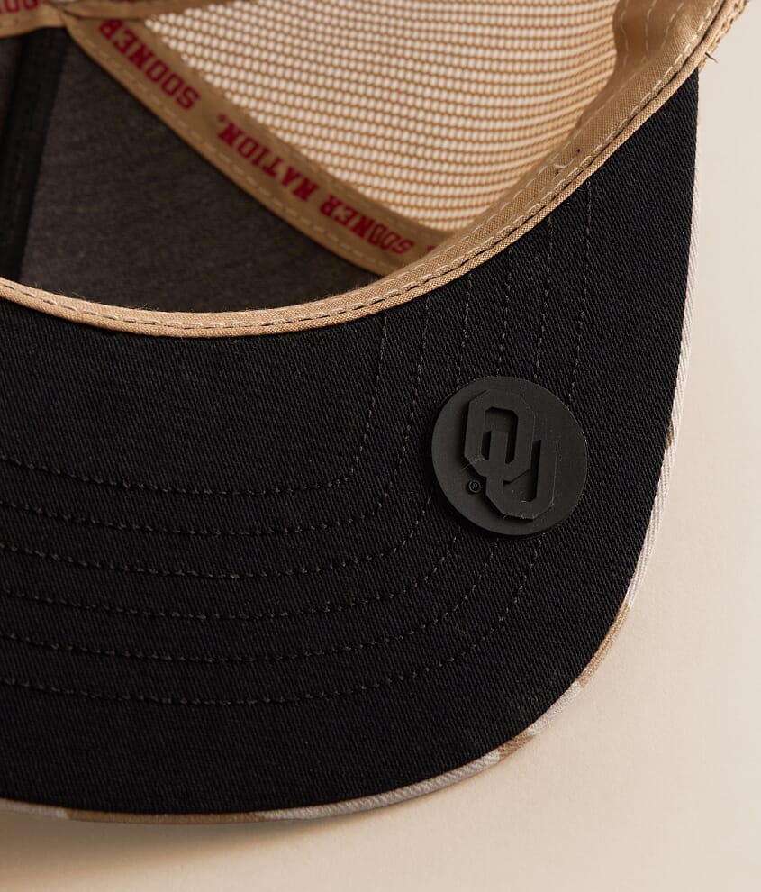 Oklahoma Boomer Sooner Camo Trucker Hat