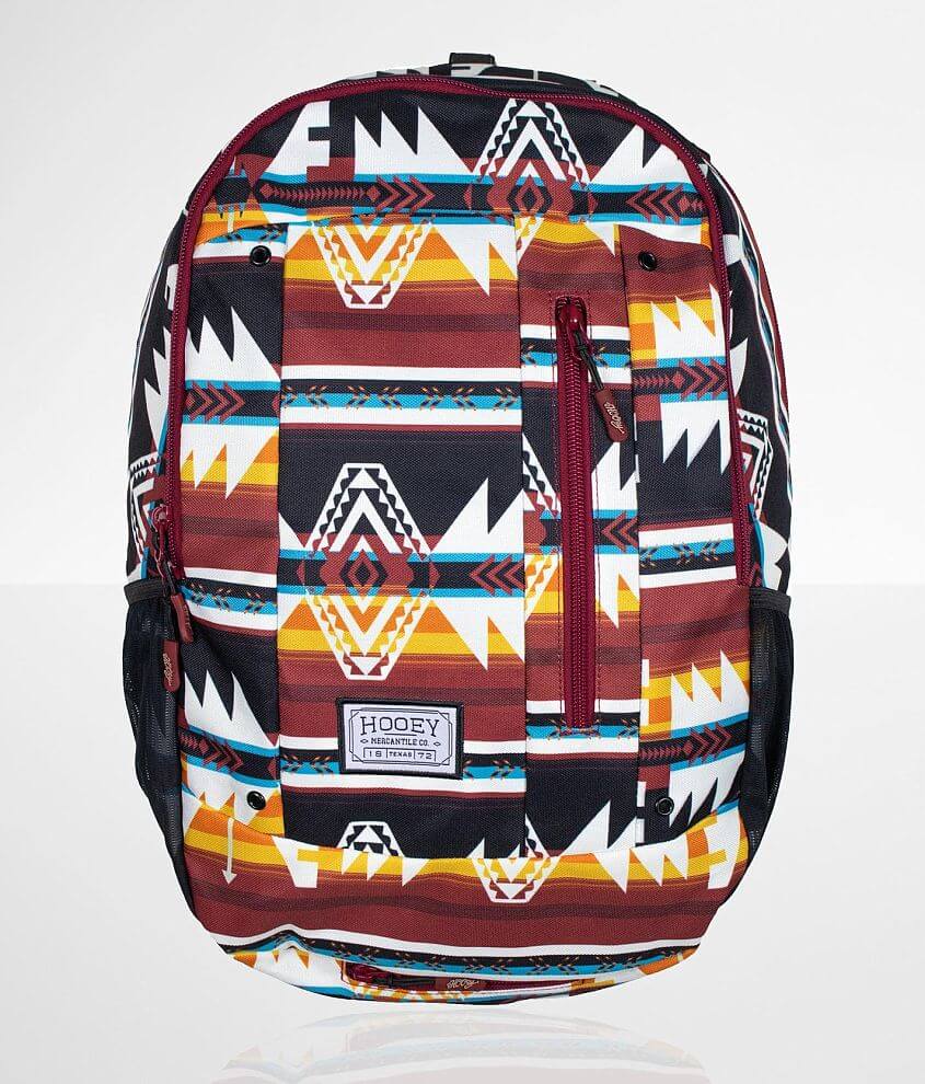 Hooey Rockstar Aztec Backpack Men s Bags in Burgundy Buckle