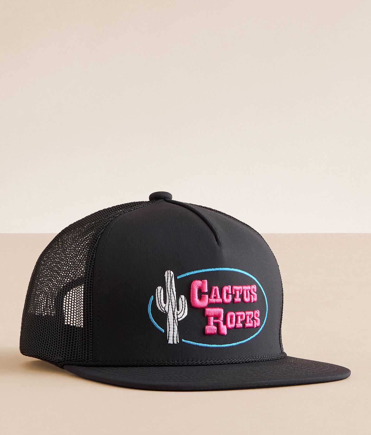 Hooey Cactus Trucker Hat Men's Hats in Black Buckle - Main Image