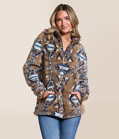 Hooey Telluride Fleece Quarter Zip Pullover front view