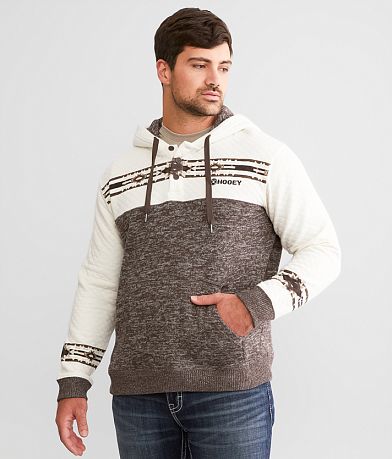Hooey Jimmy Hooded Henley Sweatshirt front view