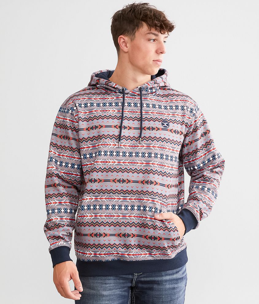 Hooey Mesa Hooded Sweatshirt - Men's Sweatshirts in Aztec Navy | Buckle