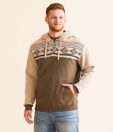 Hooey Jimmy Quarter Snap Hooded Sweatshirt front view