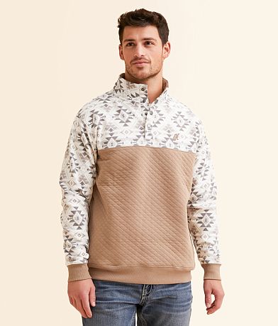 Hooey Jimmy Quarter Zip Southwestern Pullover front view