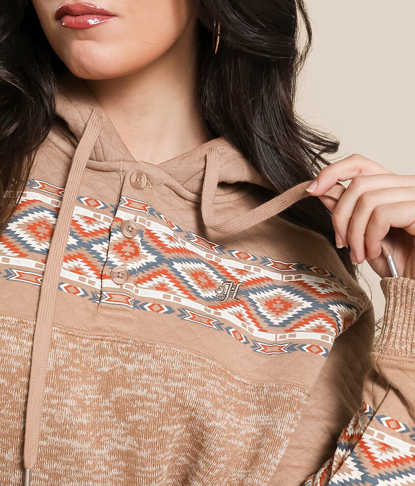 Jimmy Hooded Henley Sweatshirt