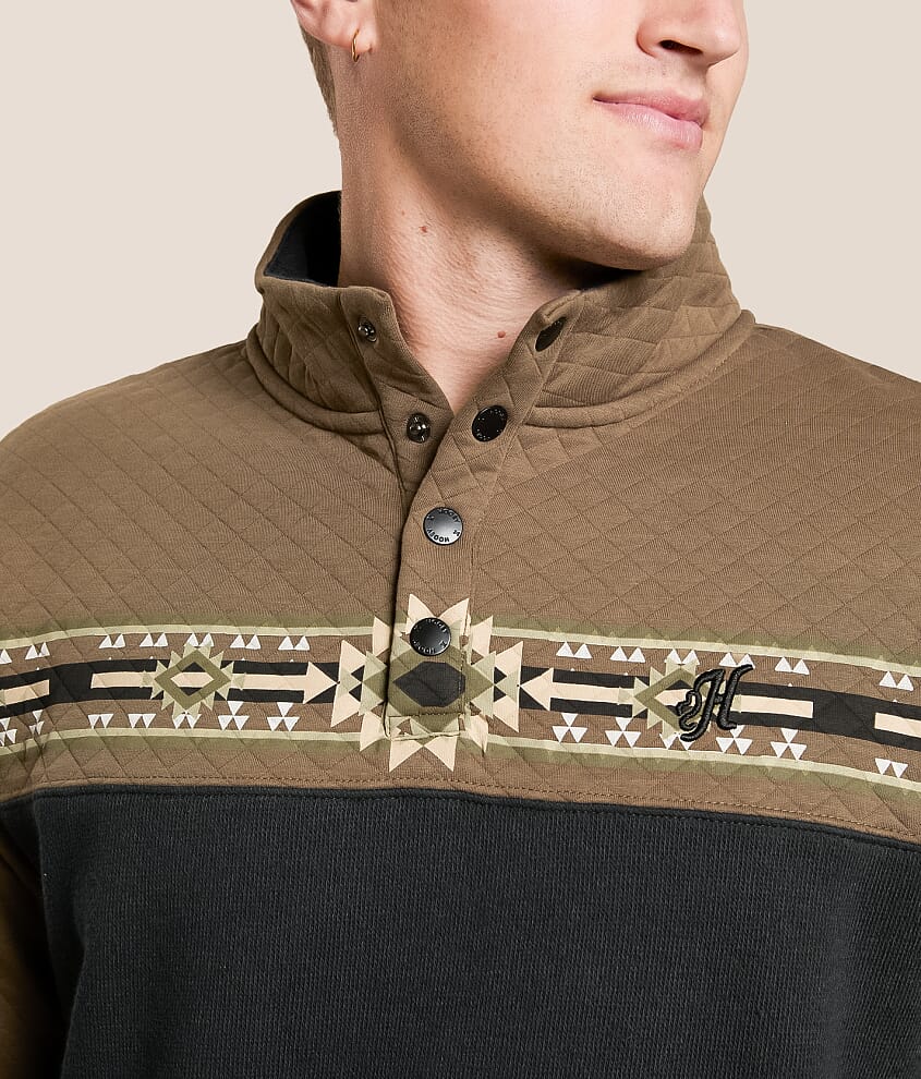 Stevie Quilted Quarter Snap Pullover