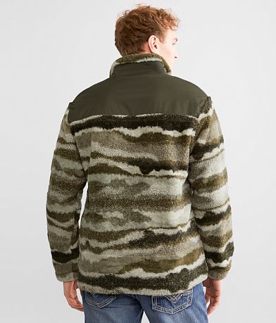 Hooey Sherpa Fleece Quarter Snap Pullover BACK